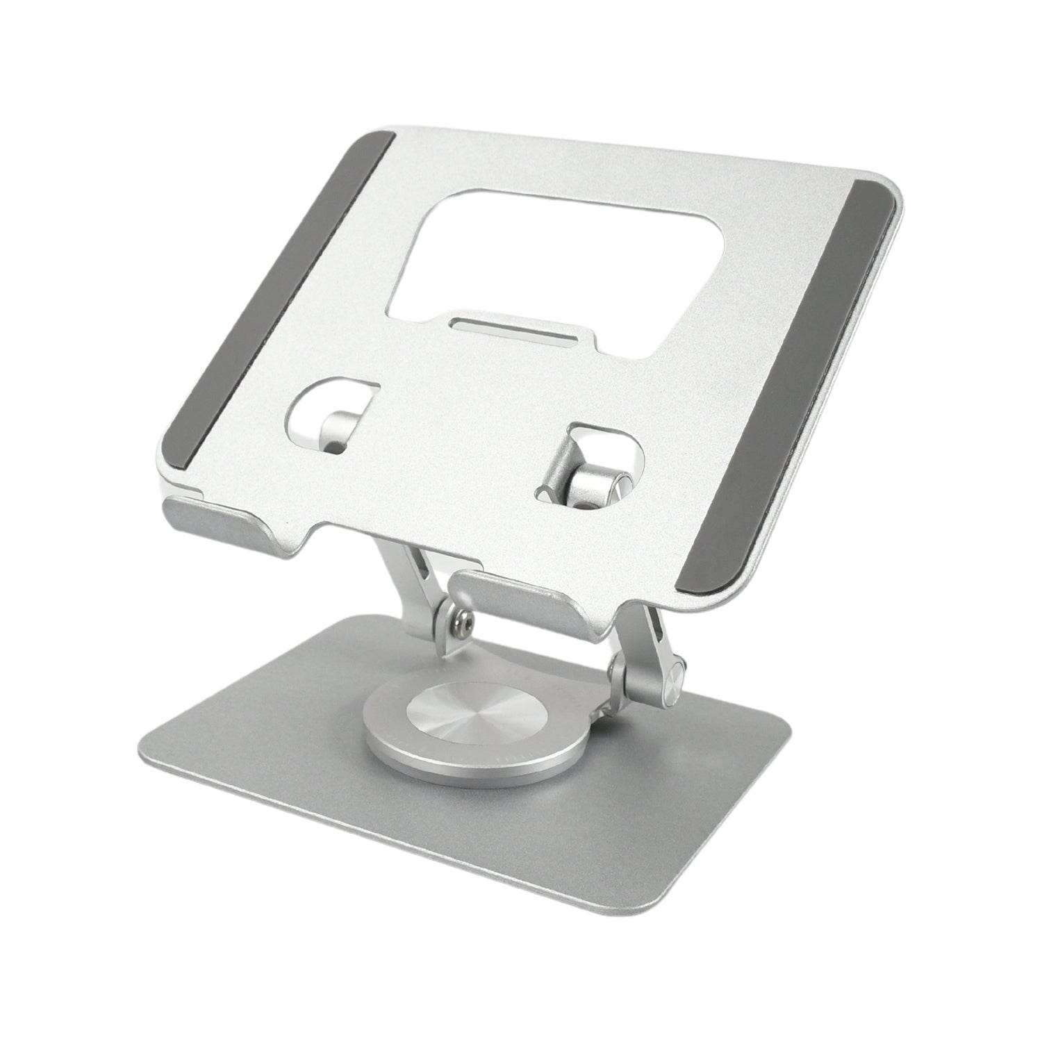 Aluminum Alloy 360°Rotating Bracket, Adjustable Tablet Stand, Portable Foldable Ergonomic Tablet Support - infinityexculsivestore.com
