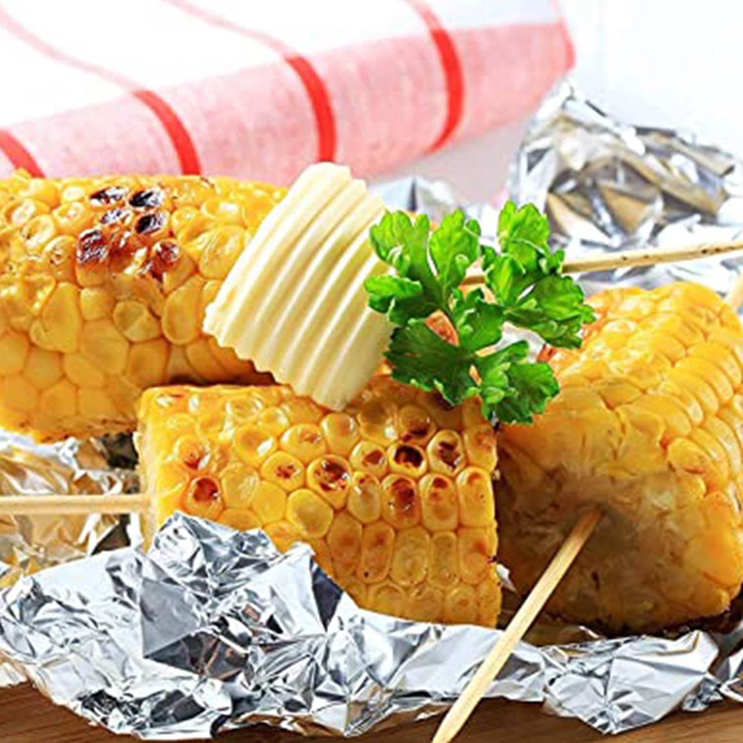 Aluminum Foil Roll Heavy Duty Non Stick Thick Aluminum Foil Sheet Baking Grilling Tool (5mX300mm) - infinityexculsivestore.com