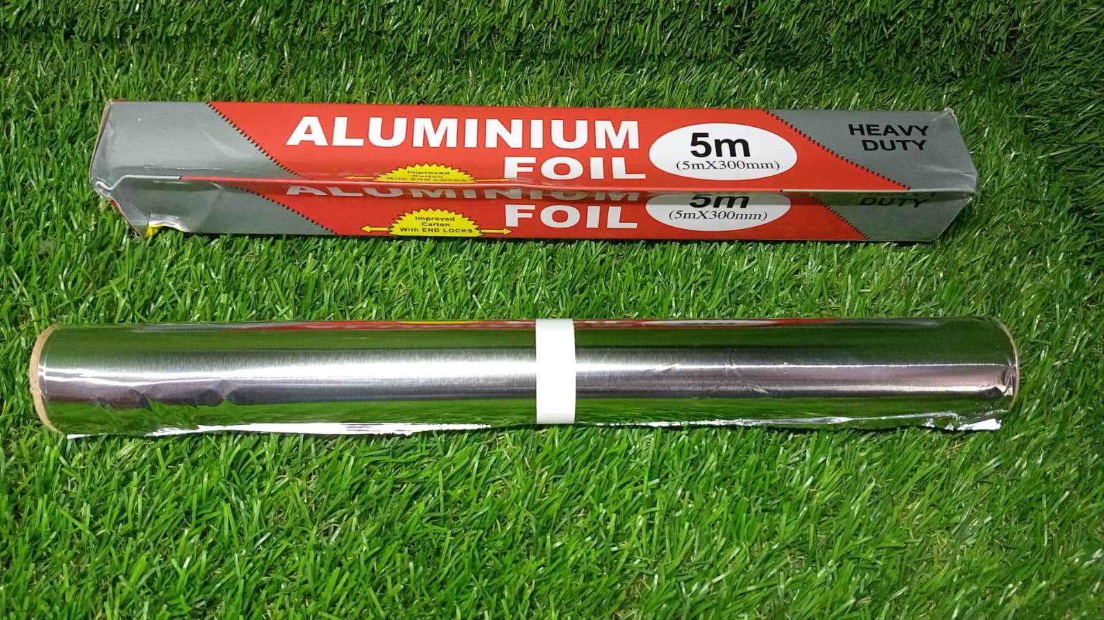 Aluminum Foil Roll Heavy Duty Non Stick Thick Aluminum Foil Sheet Baking Grilling Tool (5mX300mm) - infinityexculsivestore.com