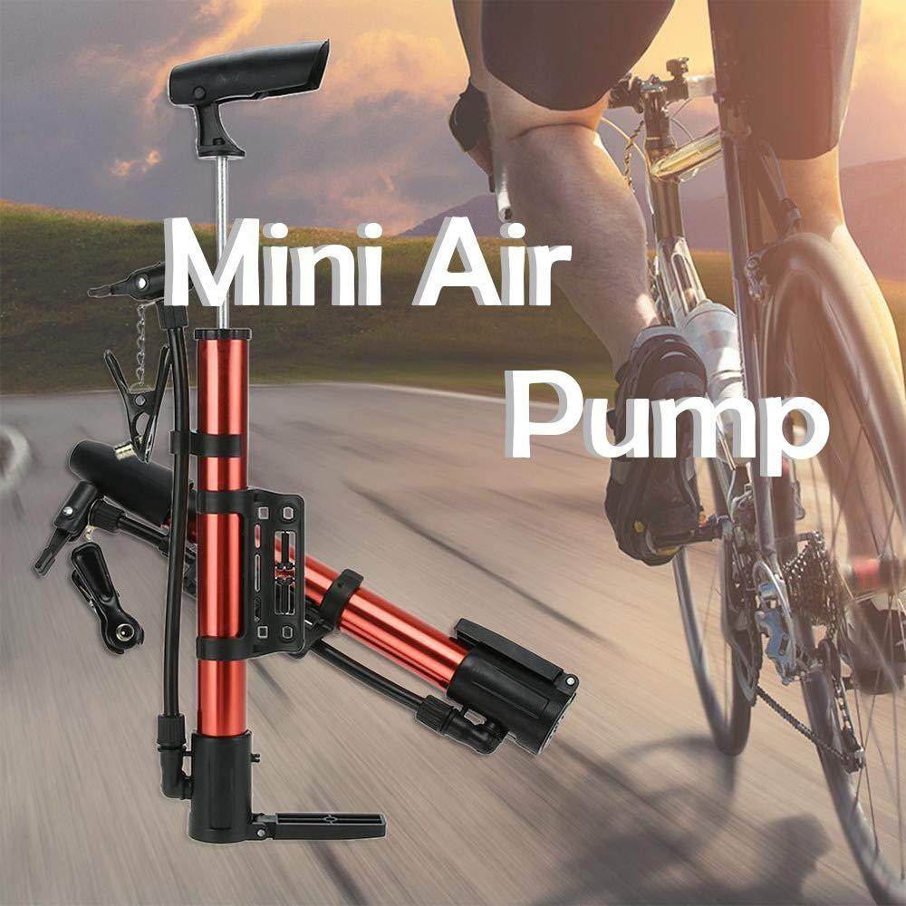 Aluminum Mini Bicycle Air Pump (Multicolor) - infinityexculsivestore.com