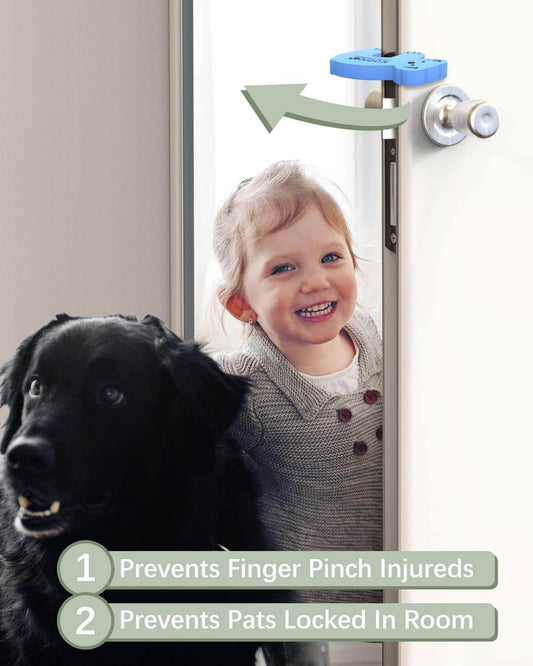 Animal Shape Door Stopper Lock Safety Guard, Kids Safety and Protection Finger Pich Door Guard, Baby Safety Cute Animal Security Door Stopper (2pc Set) - infinityexculsivestore.com