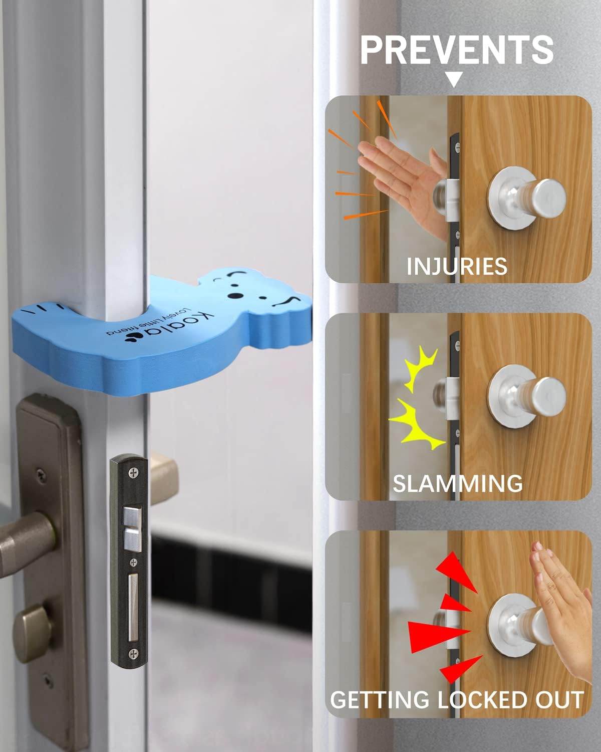 Animal Shape Door Stopper Lock Safety Guard, Kids Safety and Protection Finger Pich Door Guard, Baby Safety Cute Animal Security Door Stopper (2pc Set) - infinityexculsivestore.com