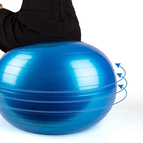 Anti-Burst Exercise Heavy Duty Gym Ball (Multicolour) (75Cm) - infinityexculsivestore.com