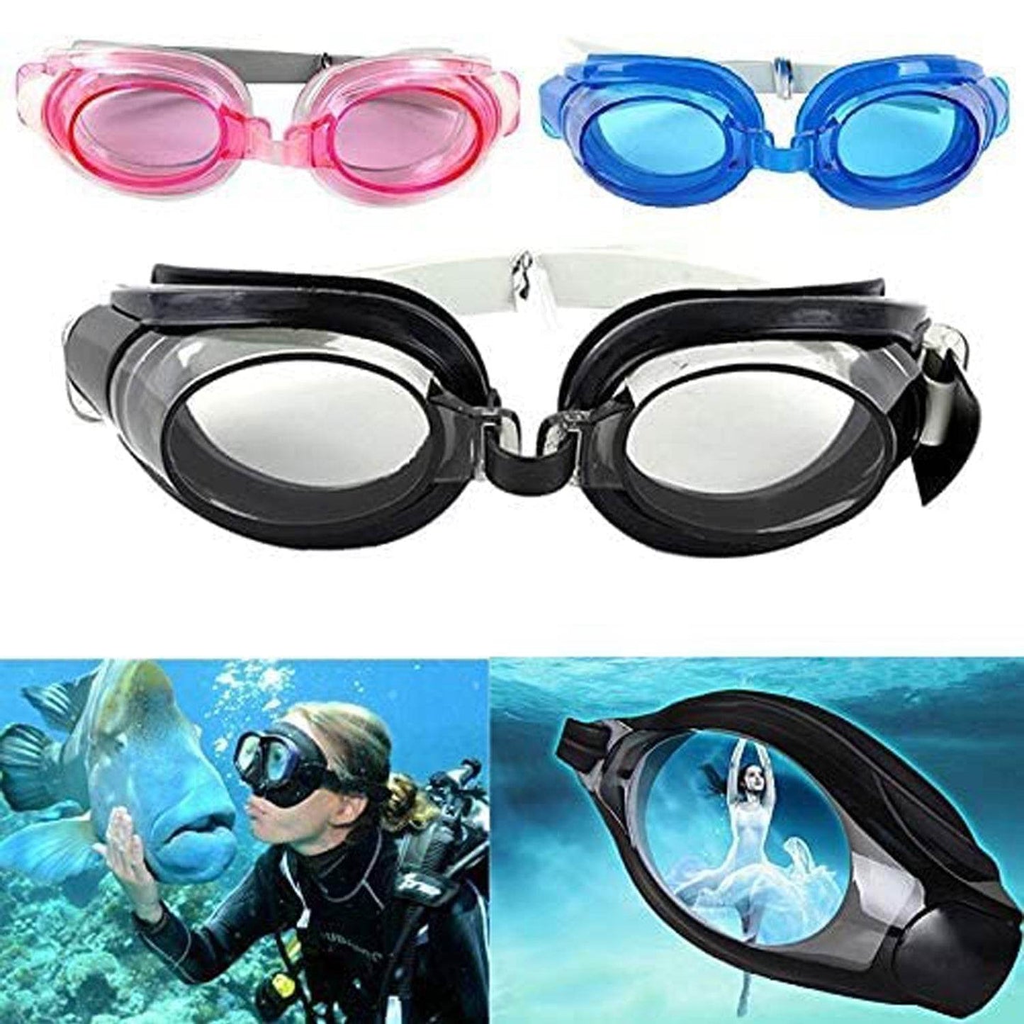 Anti-Fog Waterproof Adjustable Swimming Goggles - infinityexculsivestore.com