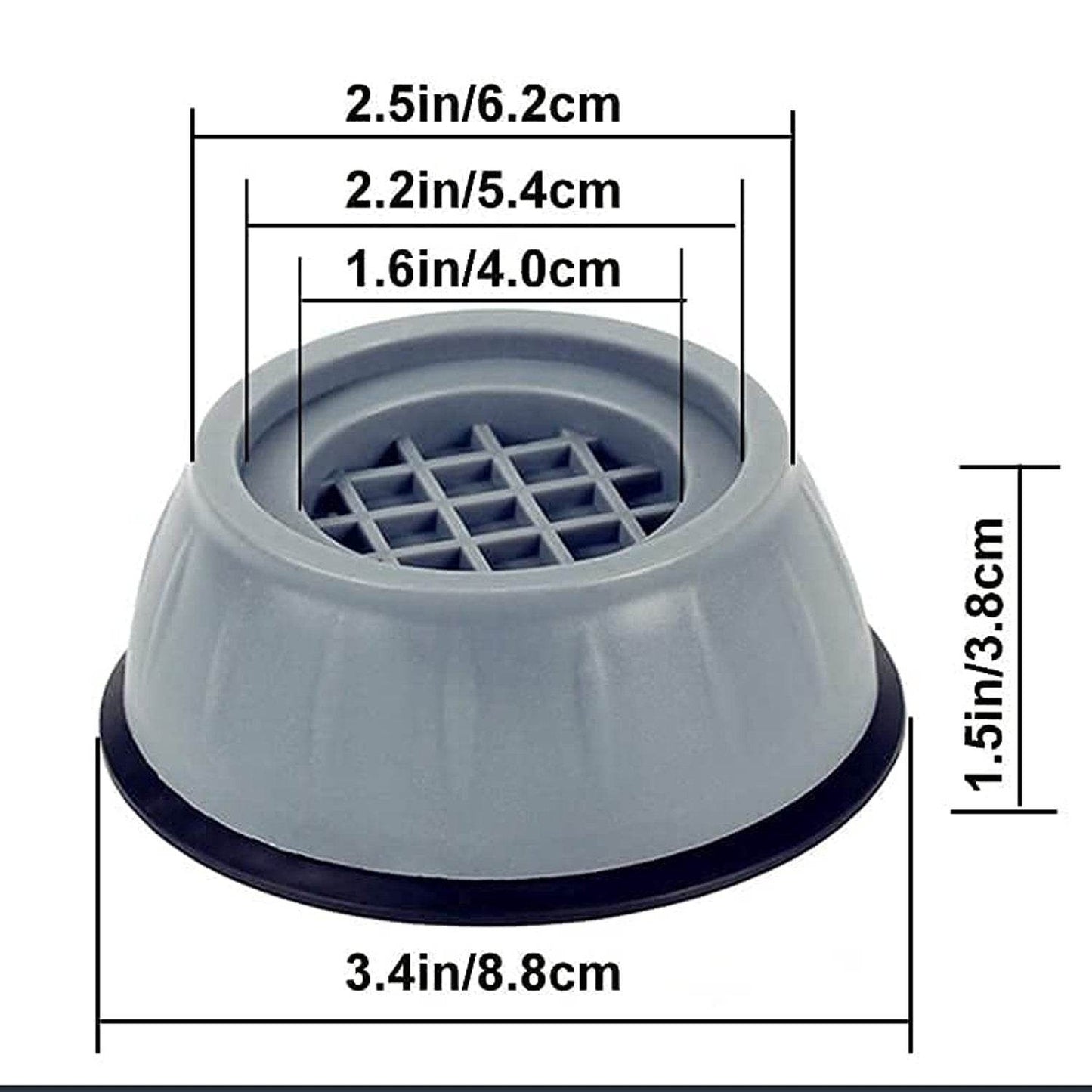 Anti Vibration Pads with Suction Cup Feet - infinityexculsivestore.com