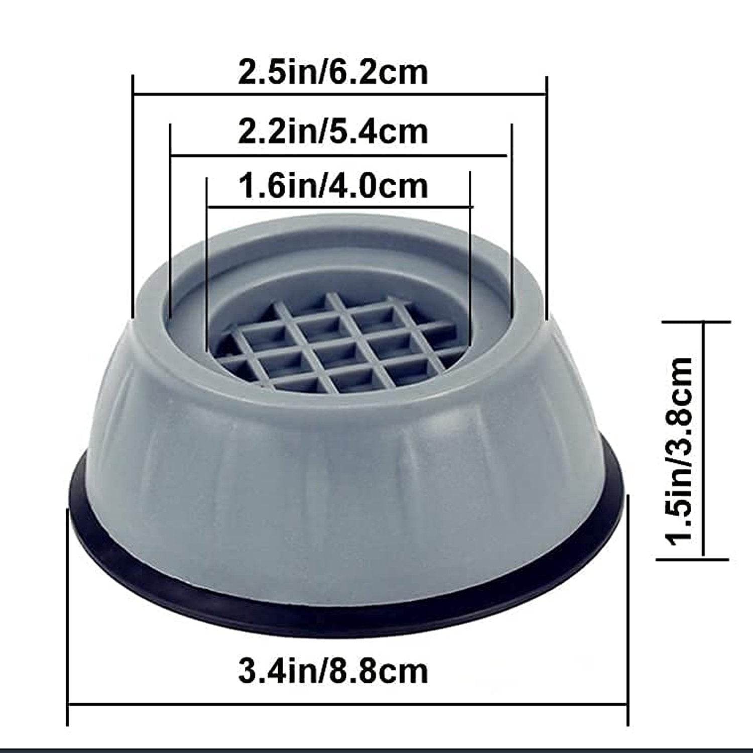 Anti Vibration Pads with Suction Cup Feet - infinityexculsivestore.com