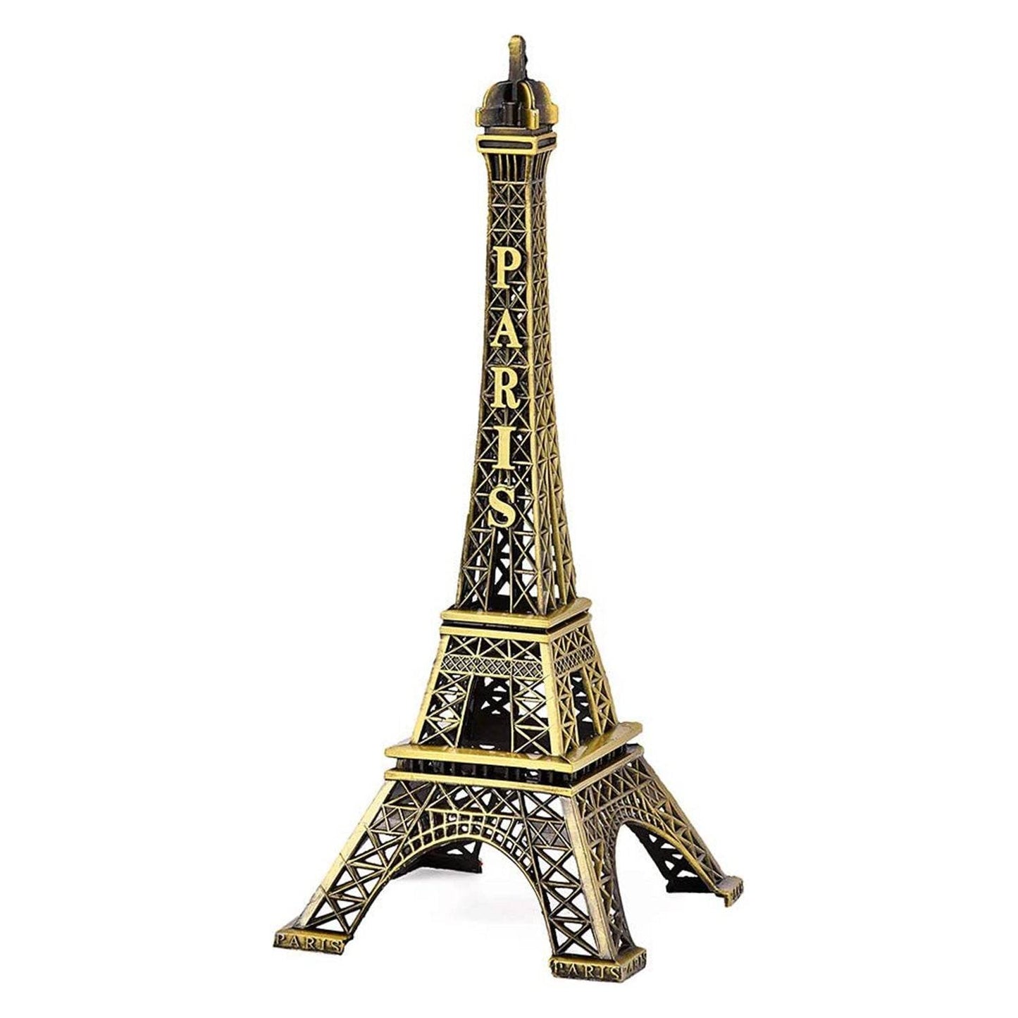 Antique Finish 3D Metal Paris Eiffel Tower Metal Craft Famous Landmark Building Metal Statue, Cabinet, Office, Gifts Decorative Showpiece. - infinityexculsivestore.com