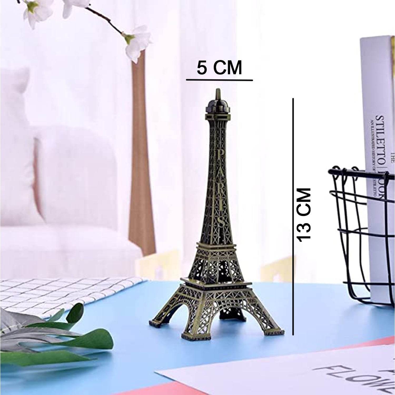 Antique Finish 3D Metal Paris Eiffel Tower Metal Craft Famous Landmark Building Metal Statue, Cabinet, Office, Gifts Decorative Showpiece. - infinityexculsivestore.com