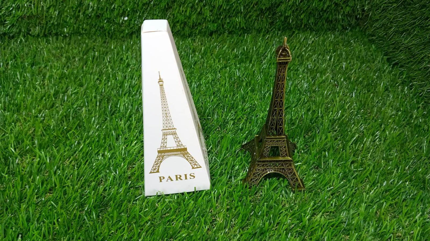 Antique Finish 3D Metal Paris Eiffel Tower Metal Craft Famous Landmark Building Metal Statue, Cabinet, Office, Gifts Decorative Showpiece. - infinityexculsivestore.com