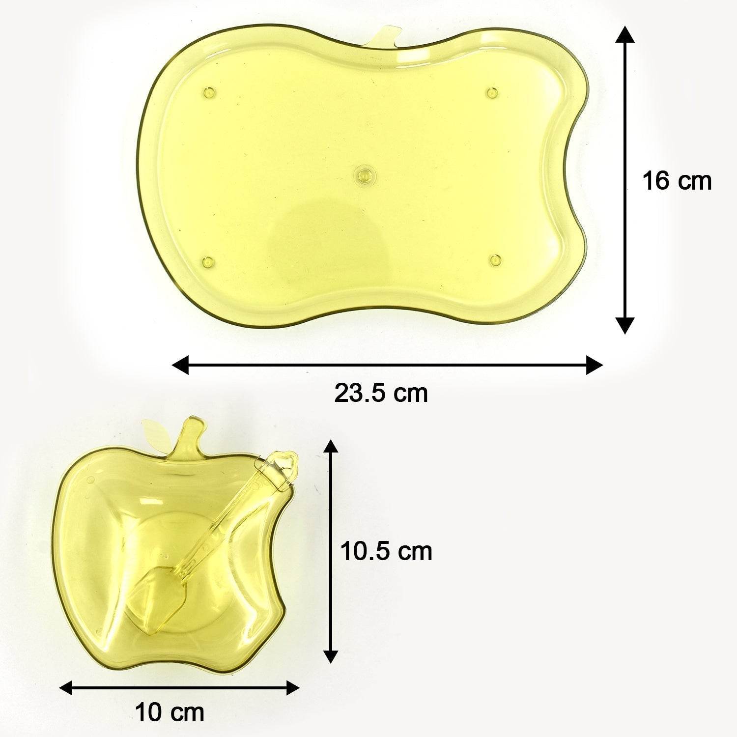 Apple Shape Tray Bowl Used For Serving Snacks And Various Food Stuffs. - infinityexculsivestore.com