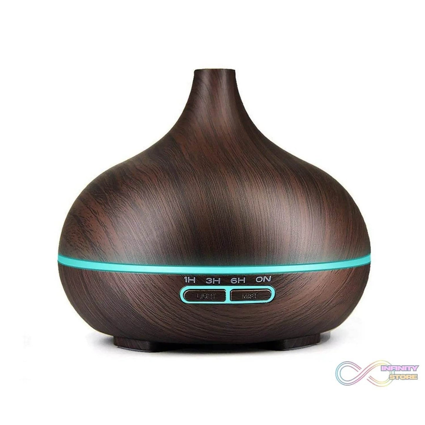 Aromatherapy Humidifier with 7 Colourful LED Light Change (500 ML Capacity / With Remote) - infinityexculsivestore.com