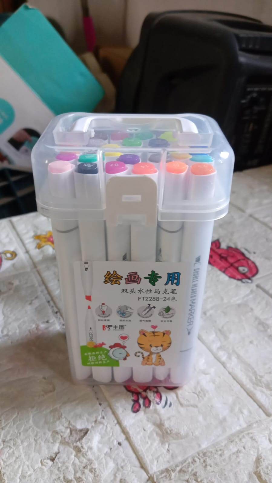 Fancy Art Markers, 24 Colors Double-ended Art Markers Alcohol Based Advanced Art Markers With Plastic Box For Painting, Coloring, Sketching And Drawing For Kids & Adult (1 Set 24 Pc) - infinityexculsivestore.com