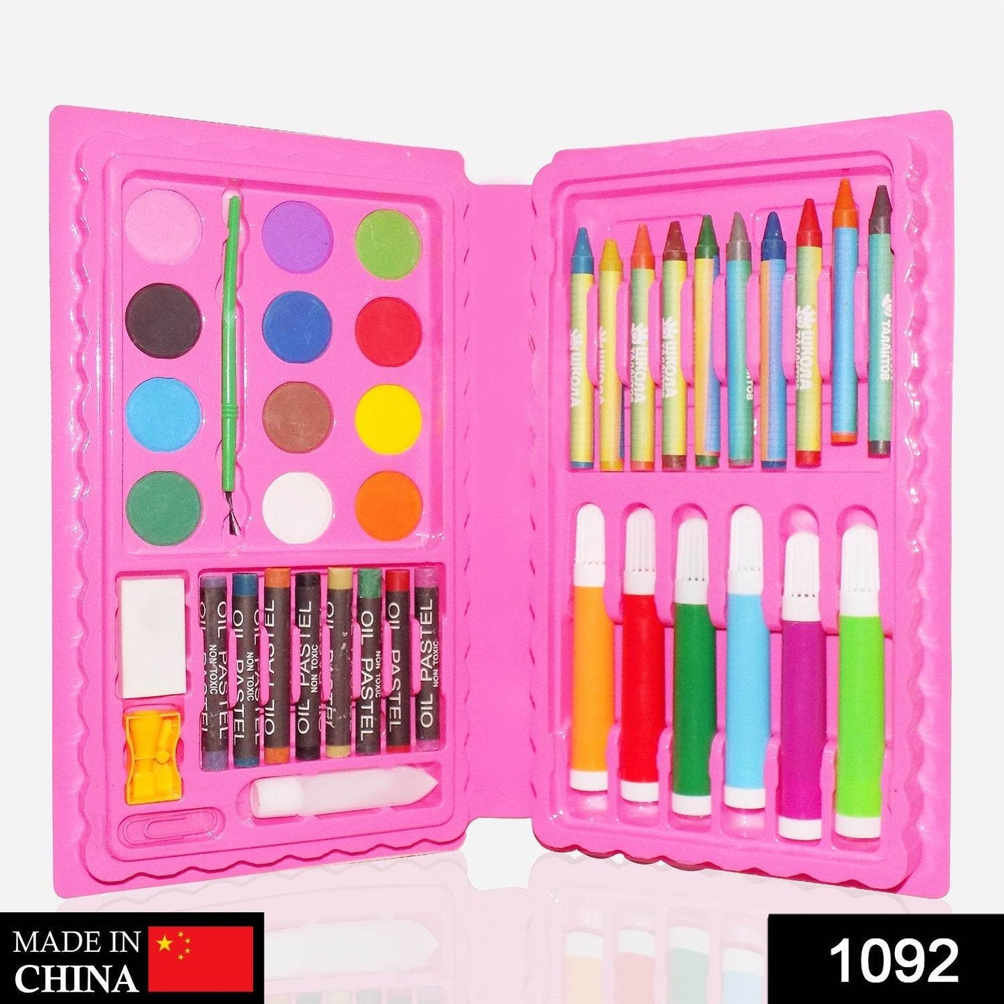 Art and Craft Color Kit (Crayons, Water Color, Sketch Pens) - 42 Pcs - infinityexculsivestore.com
