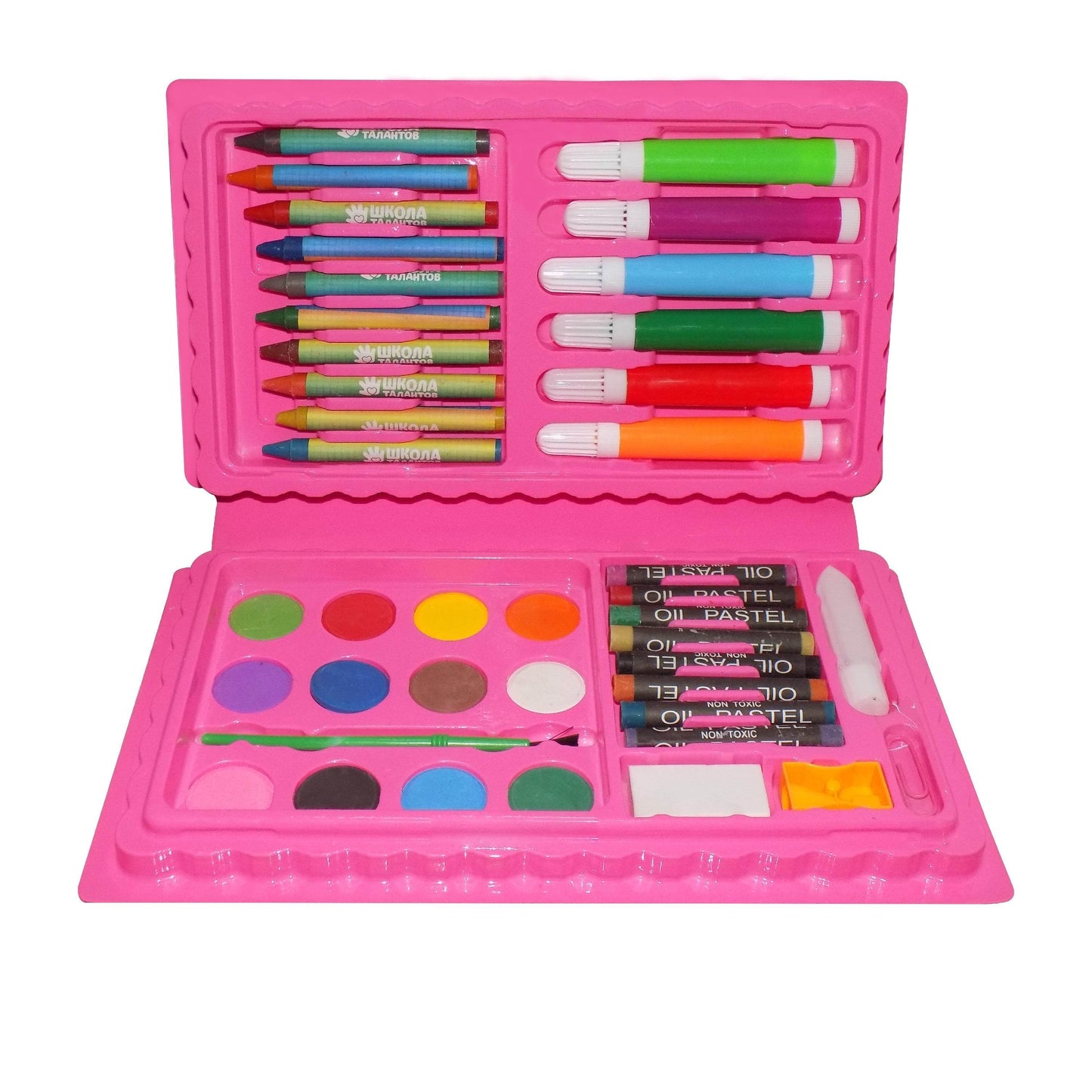 Art and Craft Color Kit (Crayons, Water Color, Sketch Pens) - 42 Pcs - infinityexculsivestore.com