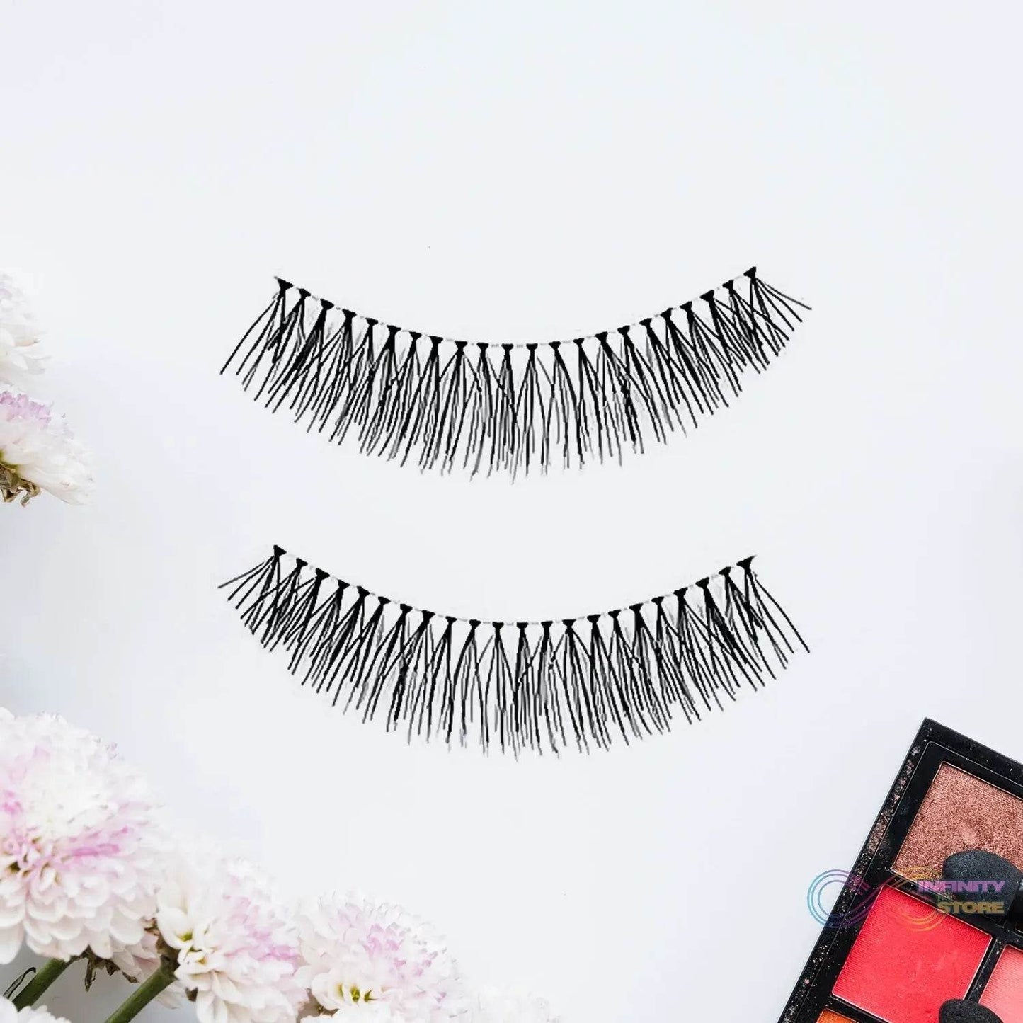 Artificial / Fake Eyelash Extensions Natural & Lightweight (1 Pc / 10 Mm) - infinityexculsivestore.com