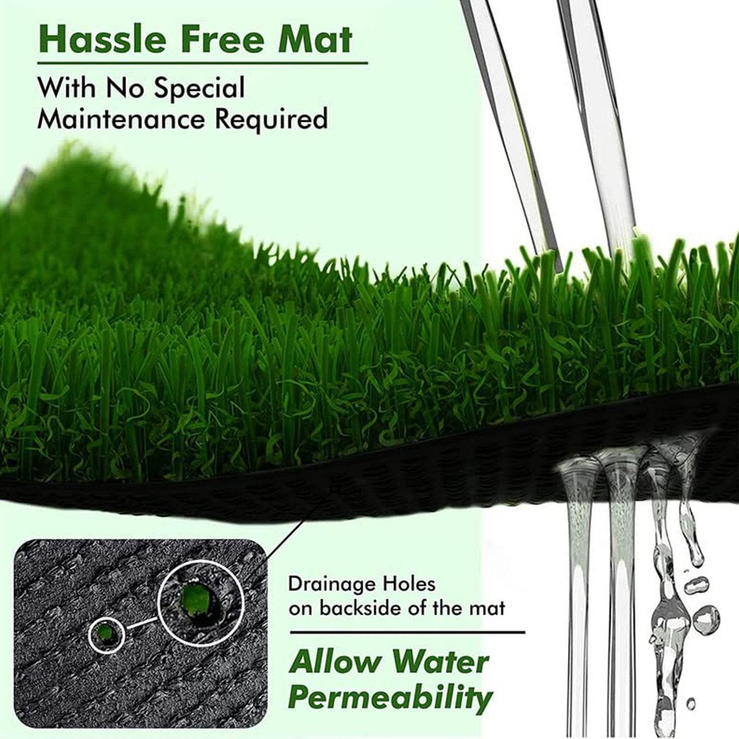 Artificial Grass Mat for Balcony or Doormat, 58x38cm - infinityexculsivestore.com
