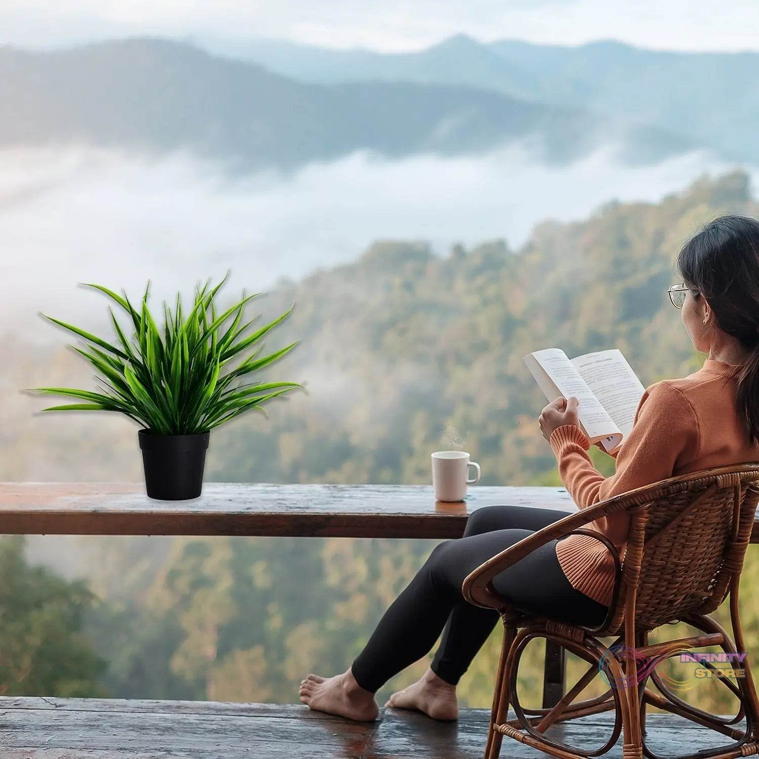 Artificial Potted Plant with Pot - infinityexculsivestore.com