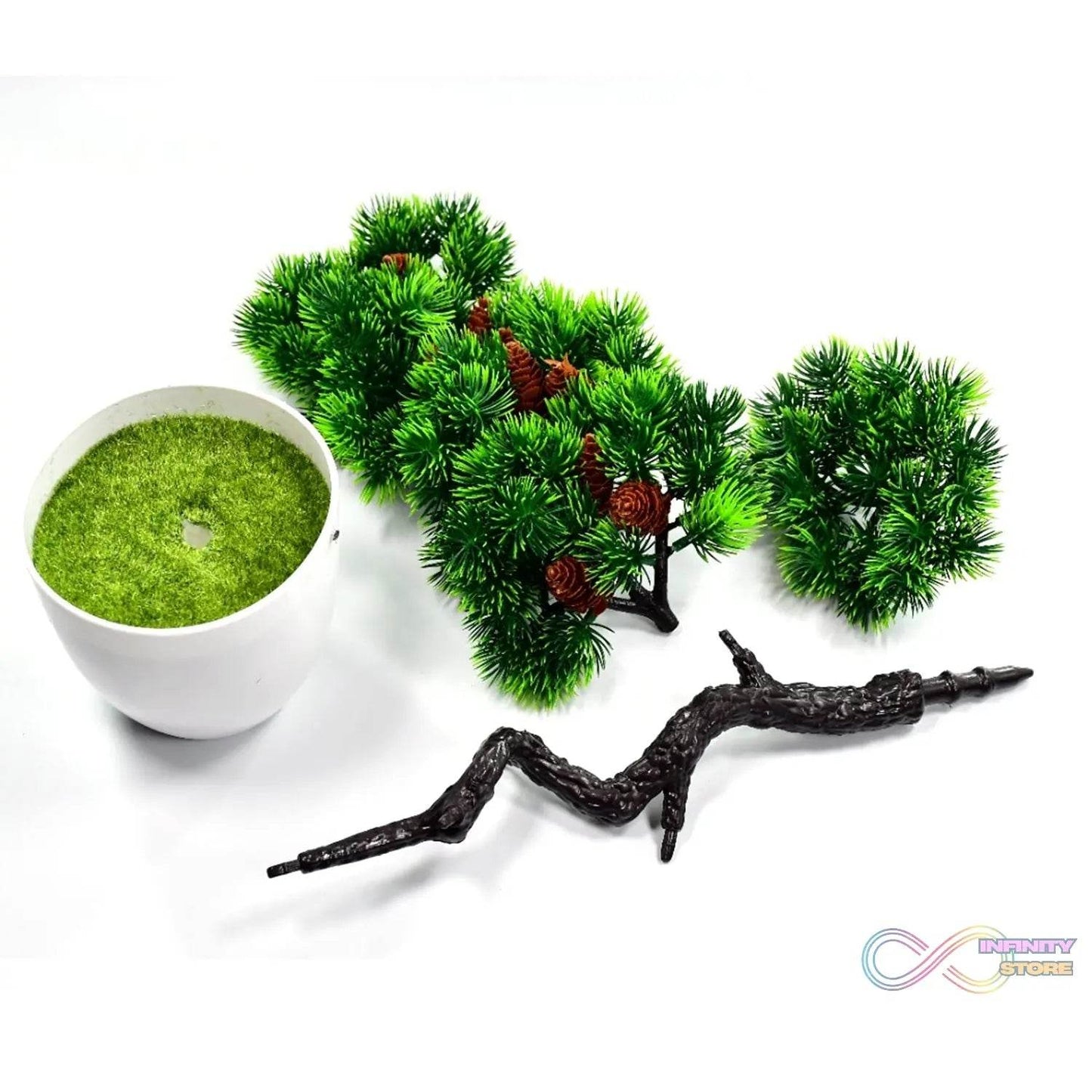 Artificial Potted Plant with Round Pot - infinityexculsivestore.com