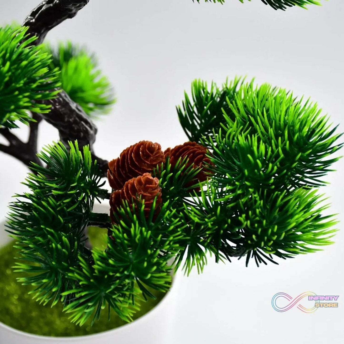 Artificial Potted Plant with Round Pot - infinityexculsivestore.com