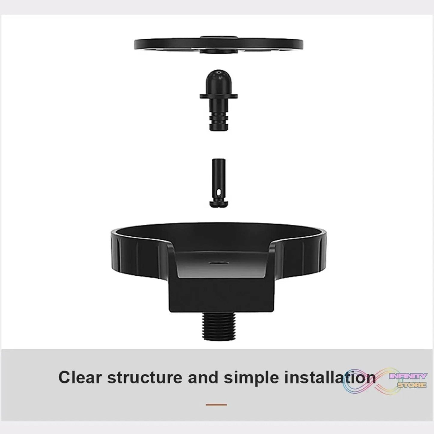 Automatic Cup Washer or Glass Rinser for Kitchen Sink, Black Kitchen Sink Cleaning Spray Cup Washer, Bar Glass Washer. - infinityexculsivestore.com