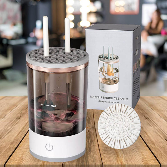 Automatic Makeup Brush Cleaner Fast Electric Brush Cleaner Hand Free Machine Super Clean Brush Washer & Brushes Organizer Tool (1 Pc) - infinityexculsivestore.com