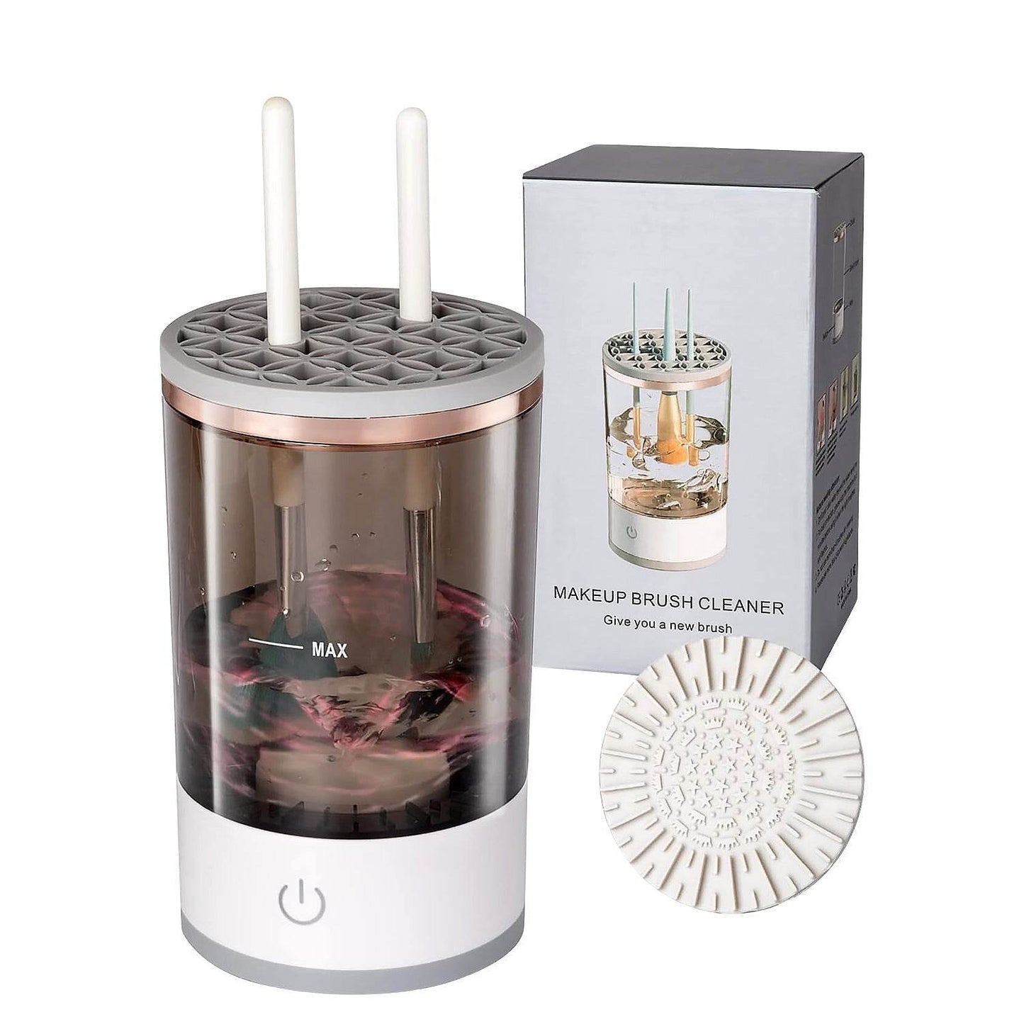 Automatic Makeup Brush Cleaner Fast Electric Brush Cleaner Hand Free Machine Super Clean Brush Washer & Brushes Organizer Tool (1 Pc) - infinityexculsivestore.com