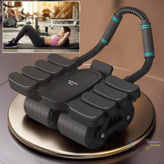 Automatic Rebound Abdominal Wheel with 8 Elbow Supports (1 Pc) - infinityexculsivestore.com