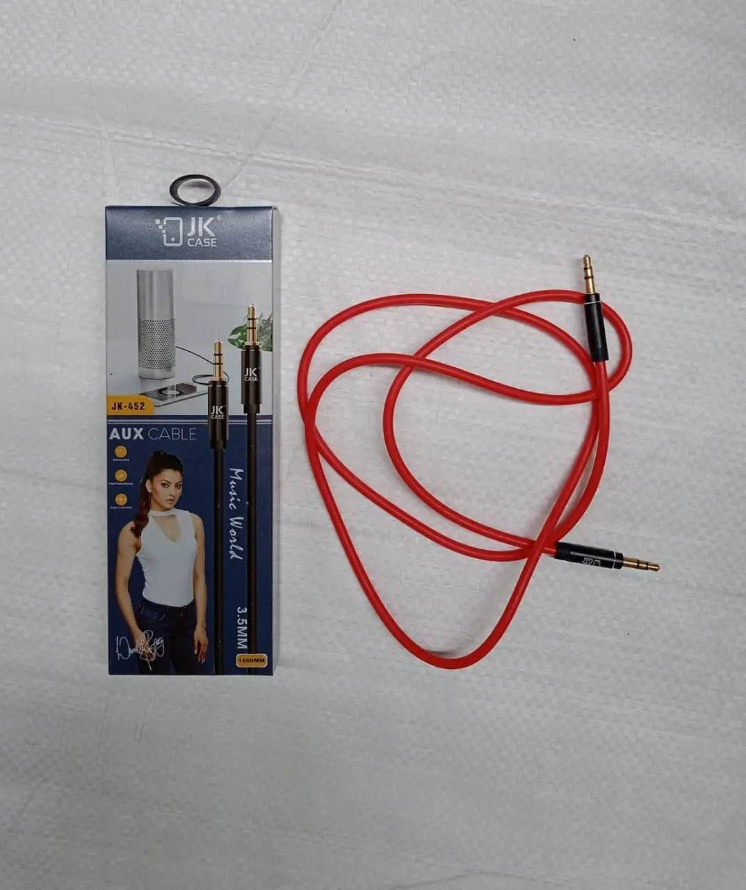 Aux Cable 3.5mm gold-plated Pin for Mobile and Tablet Home, Car (1 Pc / 1000MM) - infinityexculsivestore.com