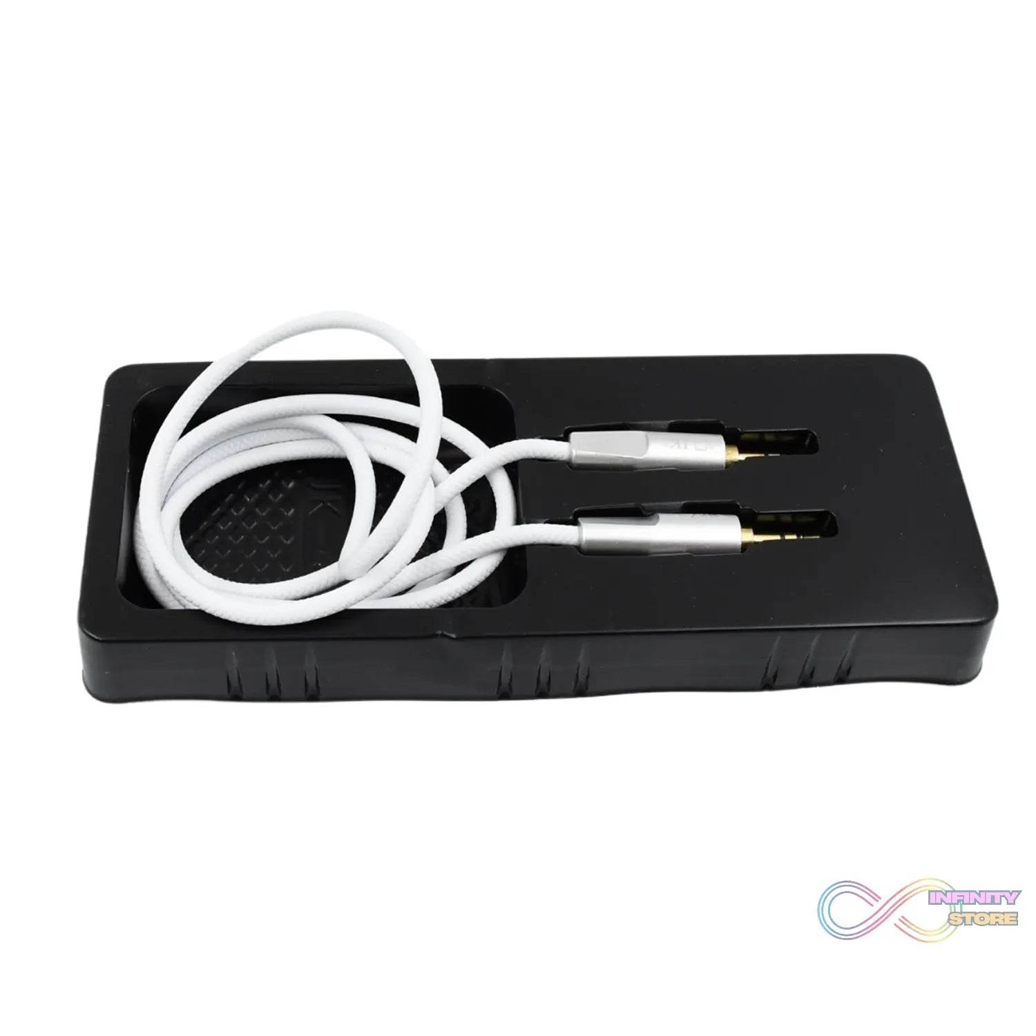 Aux Cable for Mobile and Tablet Home / Car Stereos & More (1 Pc / 1000MM) - infinityexculsivestore.com
