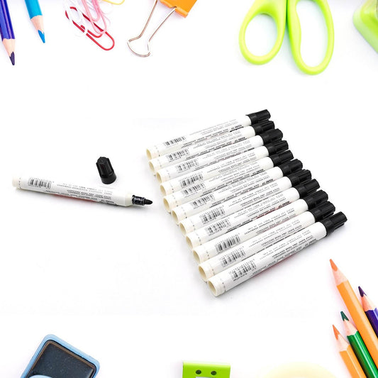 BLACK PERMANENT MARKER LEAK PROOF MARKER CRAFTWORKS, SCHOOL PROJECTS AND OTHER | SUITABLE FOR OFFICE AND HOME USE (PACK OF 12 PC) - infinityexculsivestore.com