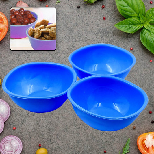 BPA Free Plastic Bowl Set for Cereal, Salad, Rice, Soup, Pasta, Snack Bowl, Microwave Safe, Dishwasher Safe (3 Pcs Set) - infinityexculsivestore.com