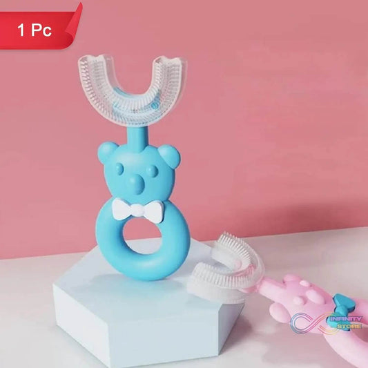 Baby Bear U-shaped Toothbrush Silicone Brush Head (1 Pc) - infinityexculsivestore.com