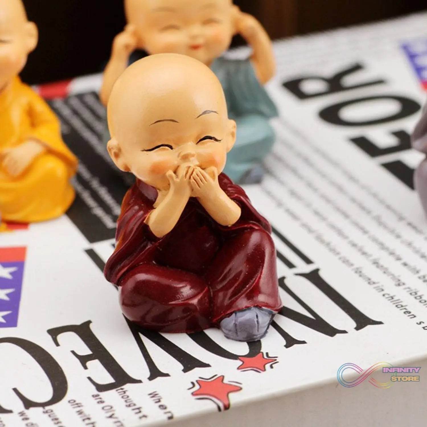 Baby Buddha 4Pc and show piece used for house, office and official decorations etc. - infinityexculsivestore.com