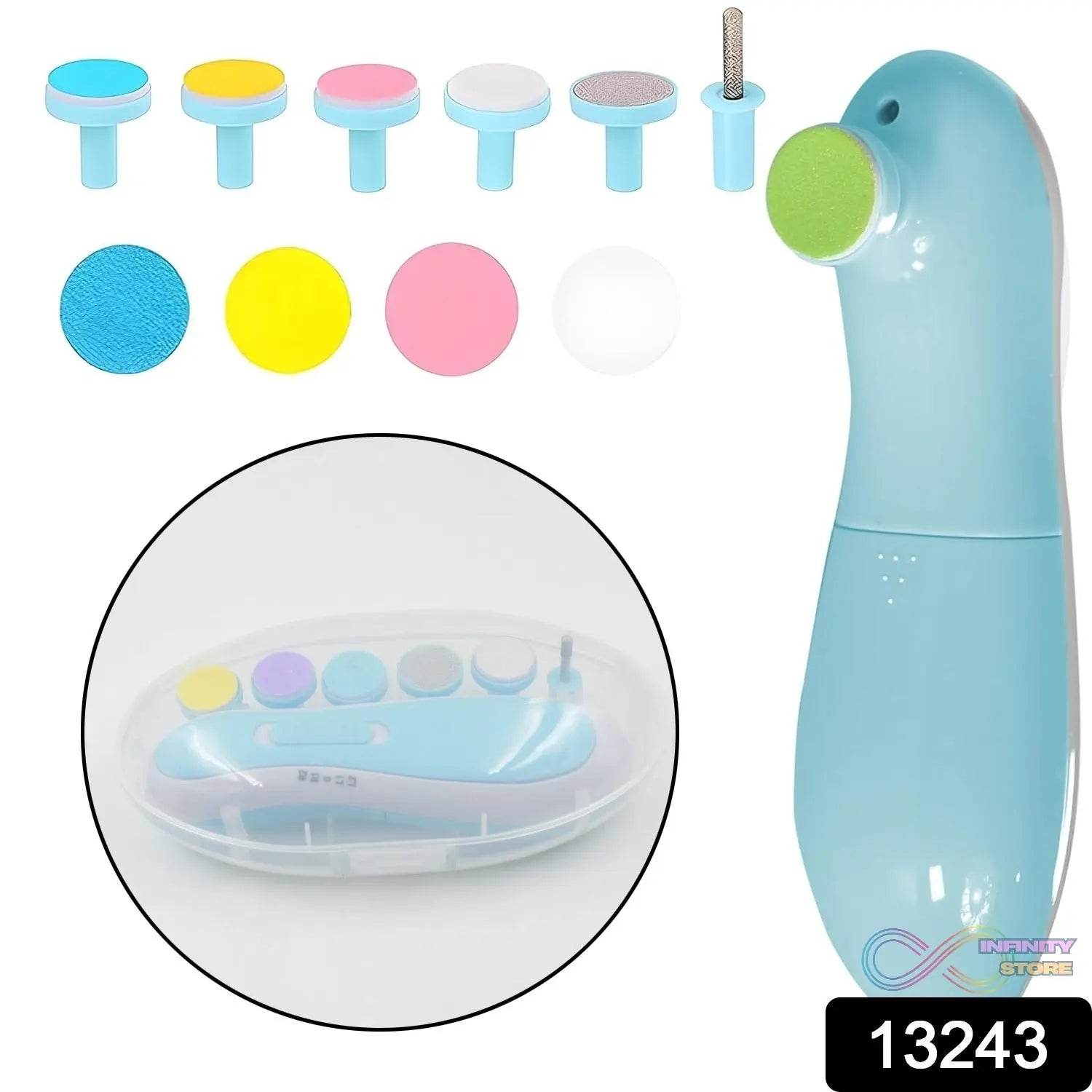 Baby Nail Trimmer / Clippers | 6 Grinding Head (Multi Color / 1 Pc / Battery not included) - infinityexculsivestore.com