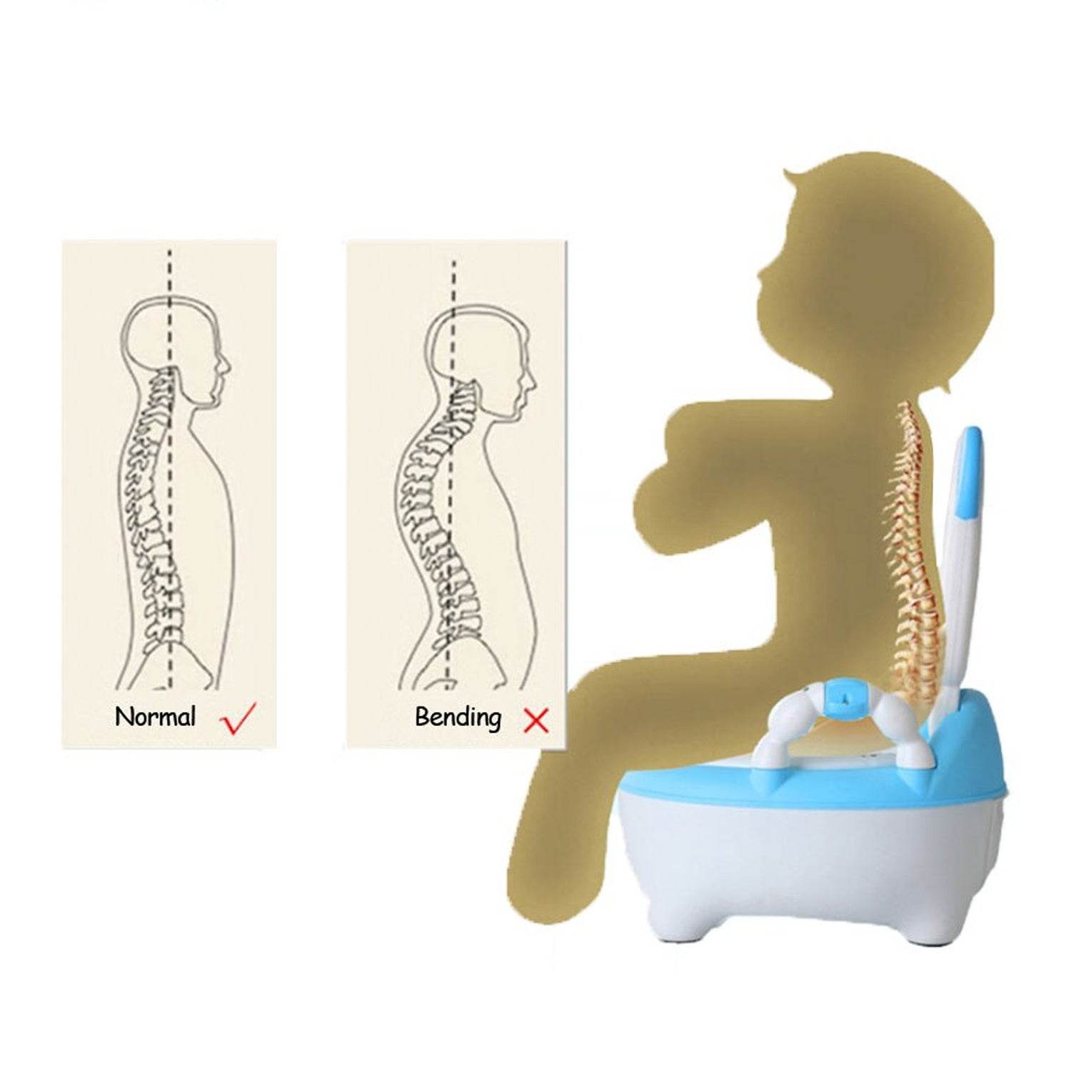 Baby Potty Toilet Baby Potty Training Seat Baby Potty Chair for Toddler Boys Girls Potty Seat for 1+ year child - infinityexculsivestore.com