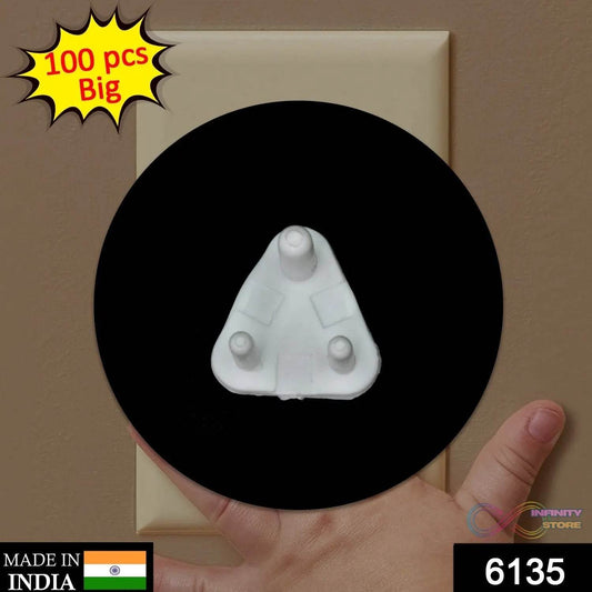 Baby Safety Big Electrical Socket Cover, Outlet Plug Protector (Pack of 100Pc) - infinityexculsivestore.com