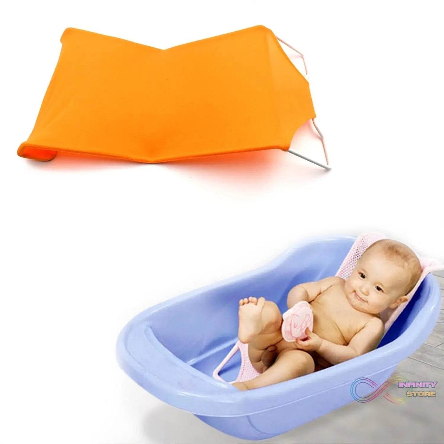 Baby Shower Seat Bed used in all household bathrooms for bathing purposes etc. - infinityexculsivestore.com
