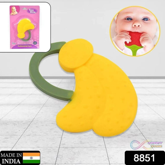 Baby Silicone Teether (1 Pc): Food Grade, Non-Toxic, Teething Relief (3 Months+) - infinityexculsivestore.com