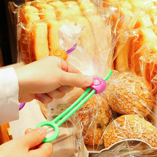 Bag Clips Food Clips, Multi-Purpose Sealer, Reusable Cable Ties, Cord Organizer, Bag Clips Food Clips, For Home Kitchen Office (1 Pc) - infinityexculsivestore.com