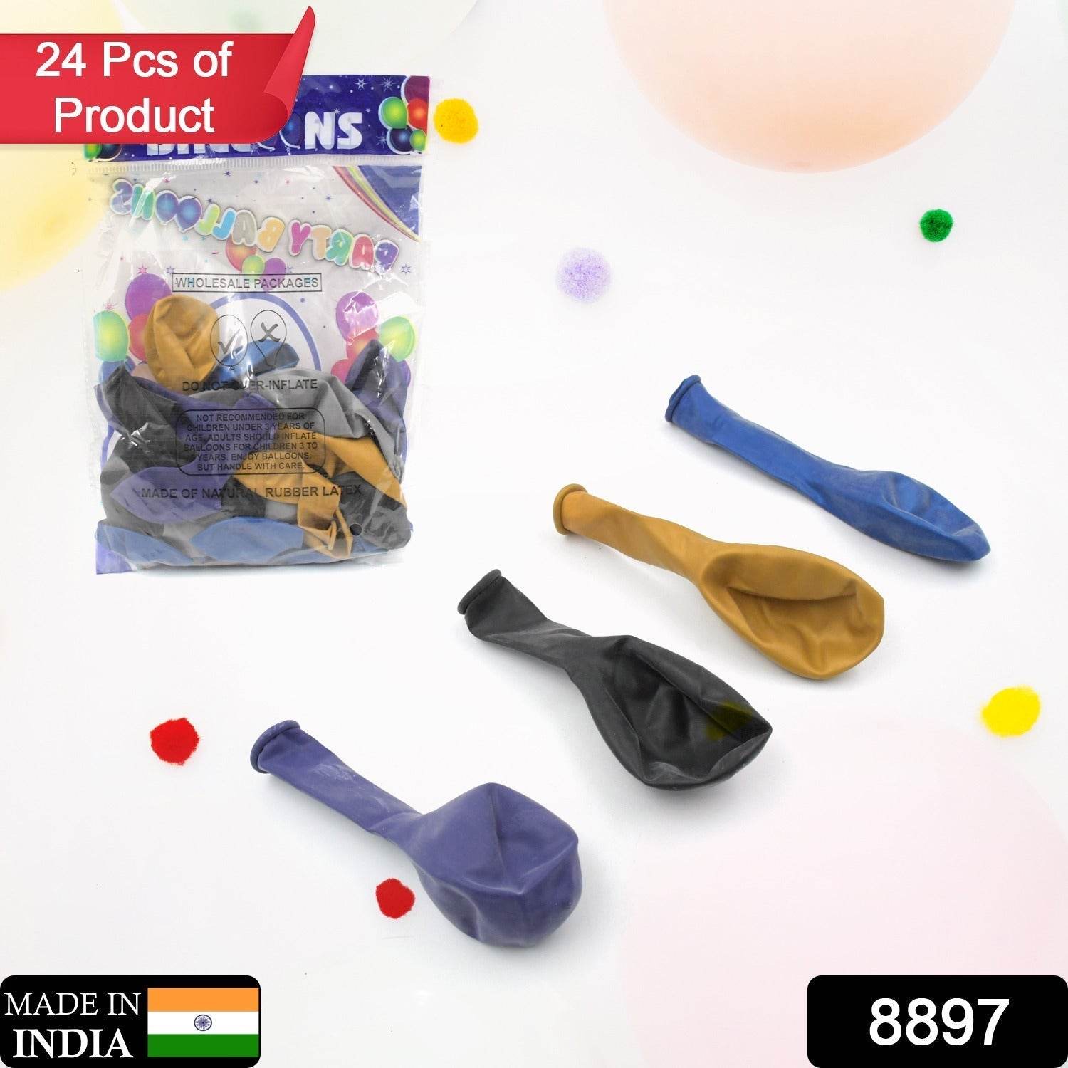 Balloons Kinds of Latex Balloons for Birthday / Anniversary / Valentine's / Wedding / Engagement Party Decoration Birthday Decoration Items for Kids Multicolor (24 Pcs Set) - infinityexculsivestore.com