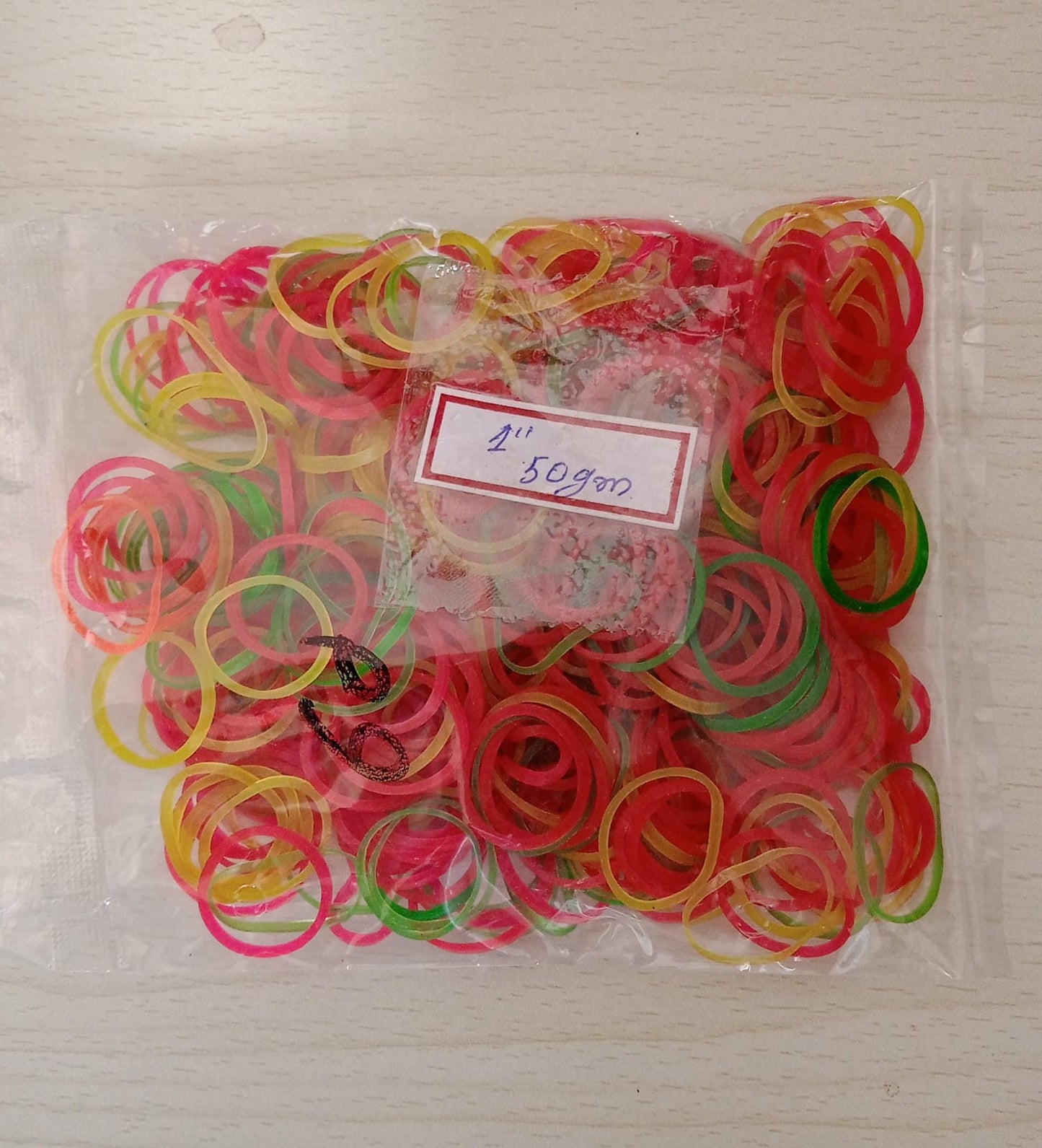 Rubber Band For Office/Home and Kitchen Accessories Item Products, Elastic Rubber Bands, Flexible Reusable Nylon Elastic Unbreakable, For Stationery, School Multicolor (1 Inch, 50 GM) - infinityexculsivestore.com