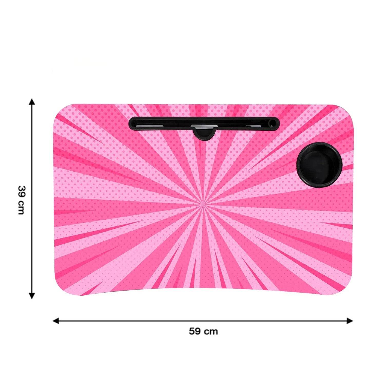 Barbie Design Foldable Study & Laptop Table for Children with Tablet Slot & Cup Holder - infinityexculsivestore.com