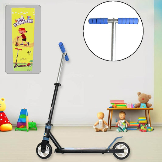 Basic Kids Ride On Leg Push Scooter for Boys and Girls (4 - 8 Years Old Kids) Foldable Scooter Cycle with Height Adjustment for Boys and Girls Multicolor (1 Pc / 2 Wheel)Β  - infinityexculsivestore.com