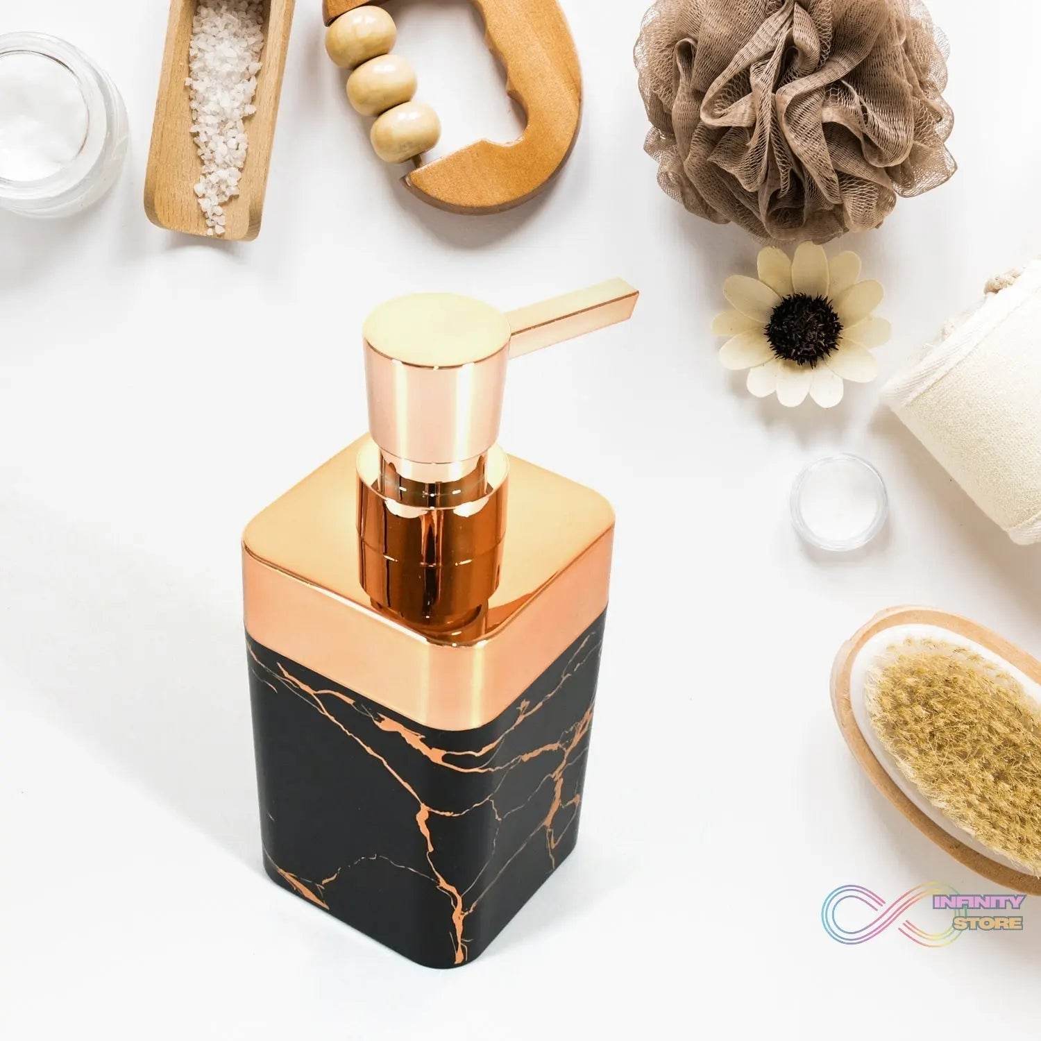 Bathroom Accessories Set, Bathroom Decor with 1 Soap Dispenser, 1 Tumbler, 1 Tray, 1 Soap Dish for Bathroom, Kitchen, Office, Gift for Women and Men (4 pcs set) - infinityexculsivestore.com