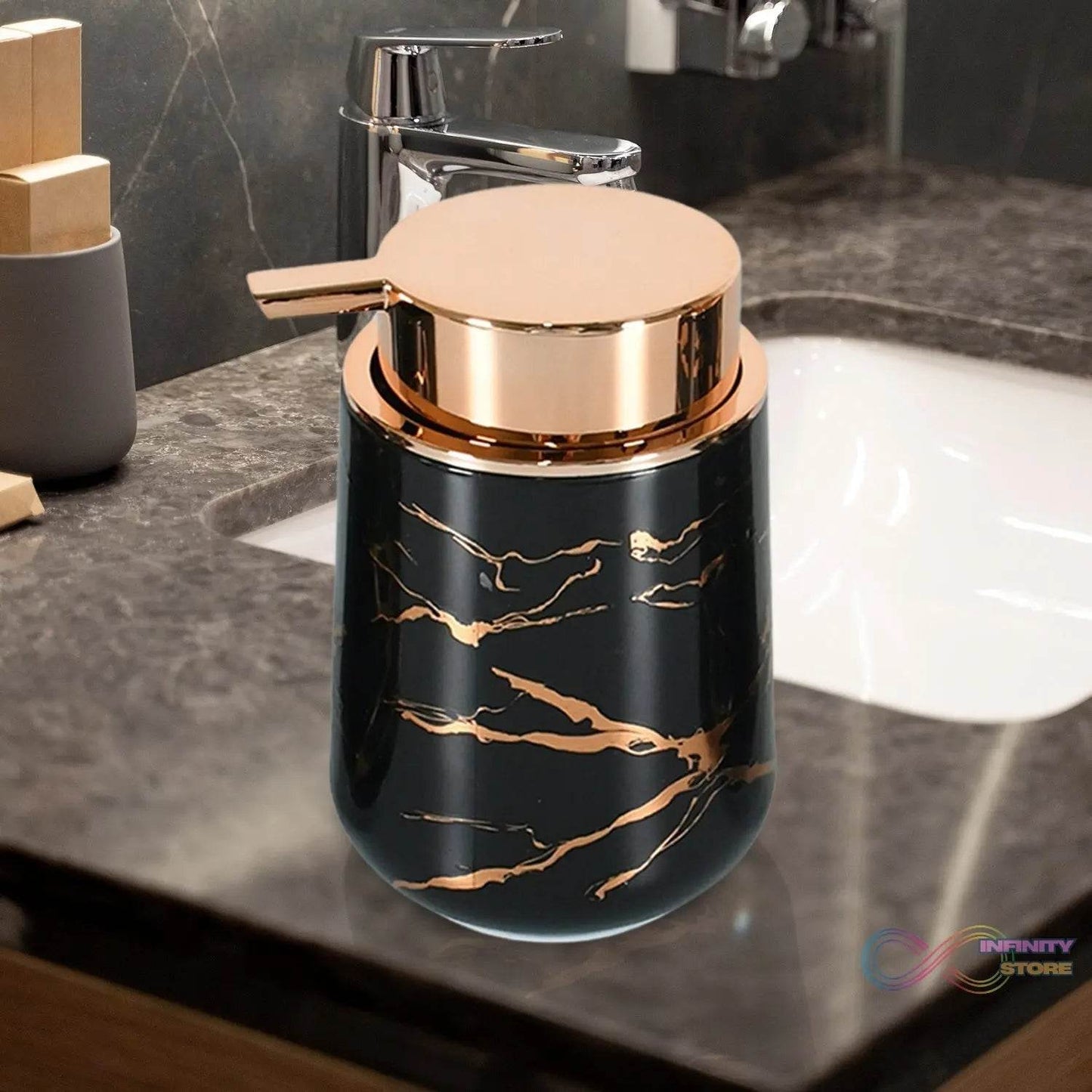 Bathroom Accessory Set Bathroom Decor Premium Quality (5 PCS) 1 X Tumbler,1 X Dispenser,1 X Toothbrush Holder, 1 X Soap Dish & 1 X Tray - infinityexculsivestore.com