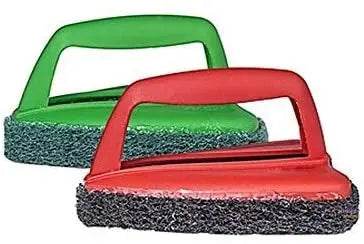 Bathroom Brush with abrasive scrubber for superior tile cleaning - infinityexculsivestore.com