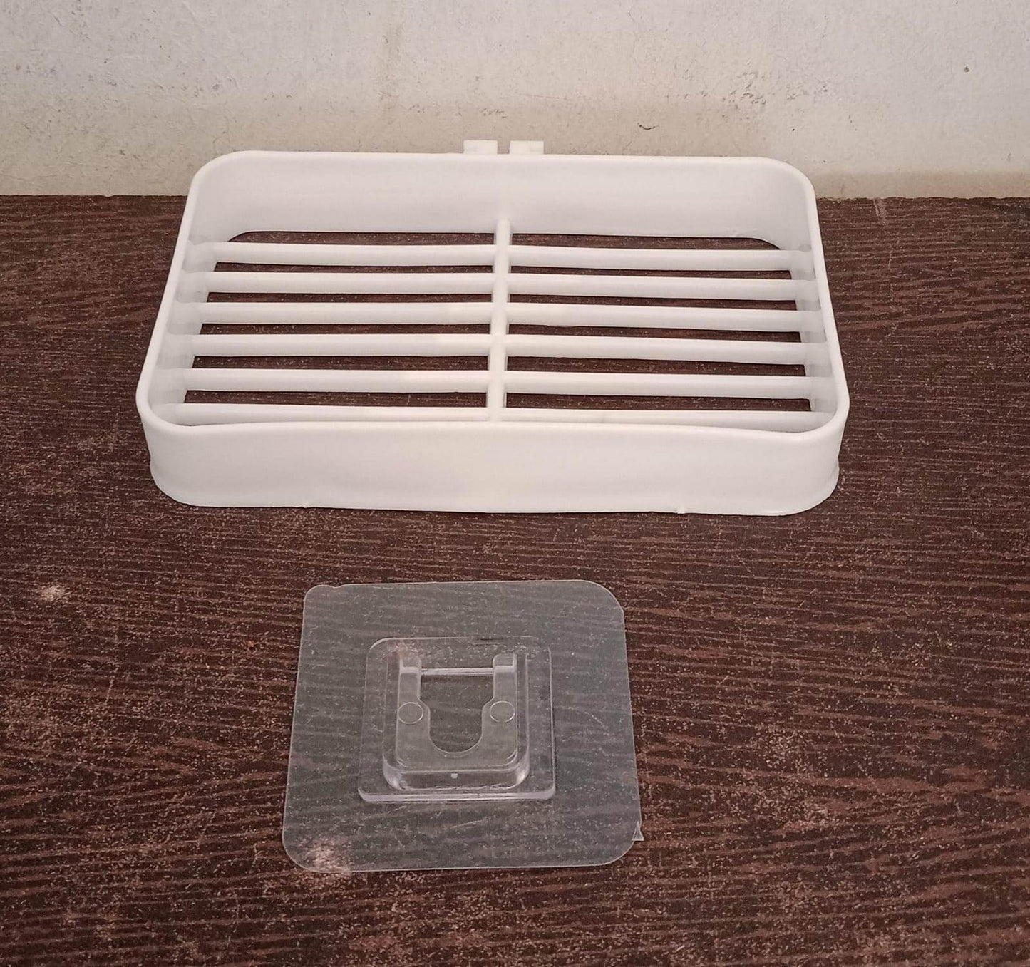 Bathroom & Kitchen Soap Holder: Self-Adhesive (Plastic Box) - infinityexculsivestore.com