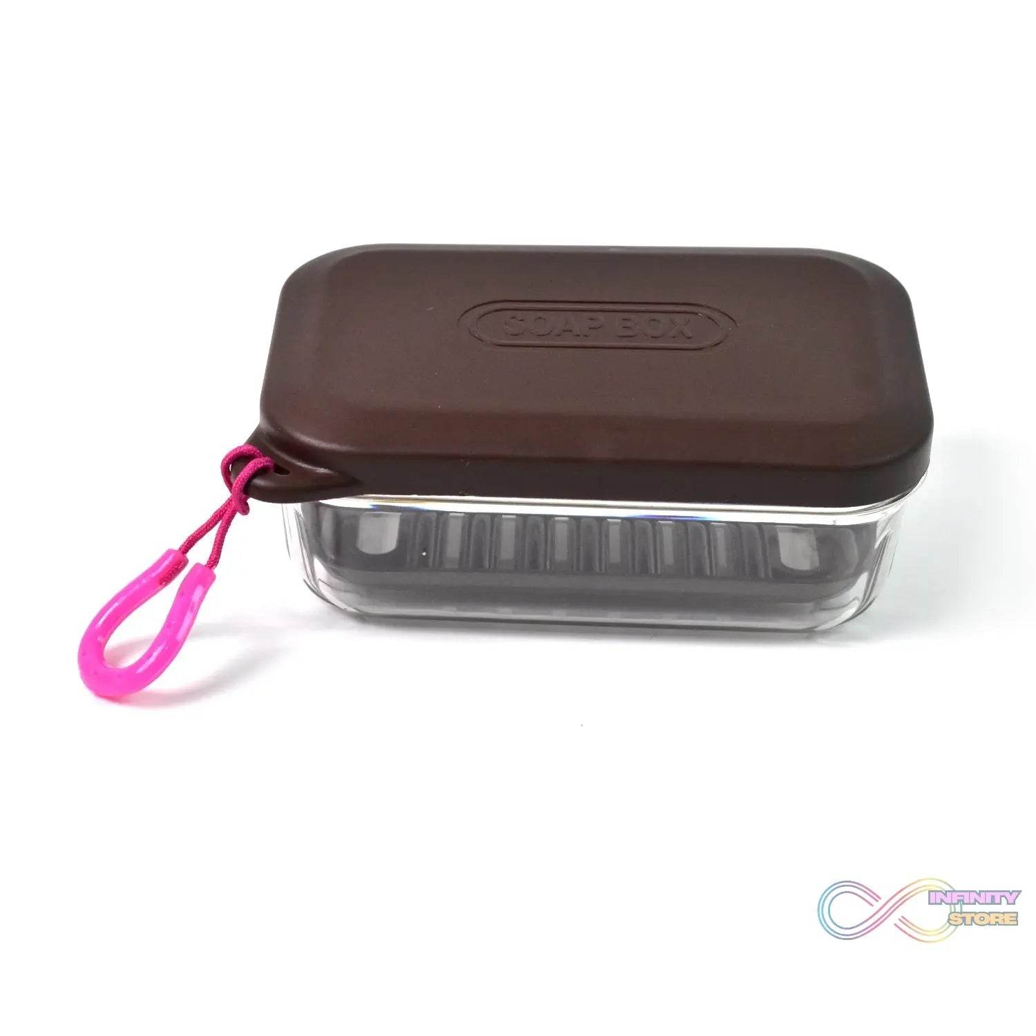 Bathroom & Travel Plastic Soap Box with Lid (1 Pc) - infinityexculsivestore.com