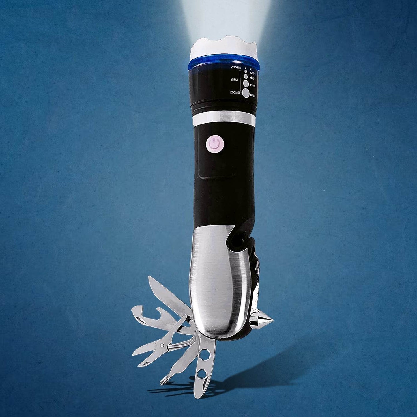 Battery Operated Multi Tool Led Flashlight, All in One Tool Light (1 Pc / Battery Not Included) - infinityexculsivestore.com