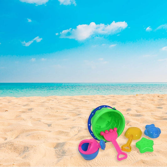 Beach Sand Castle Toy Set for Kids - 6 Pcs Summer Play - infinityexculsivestore.com